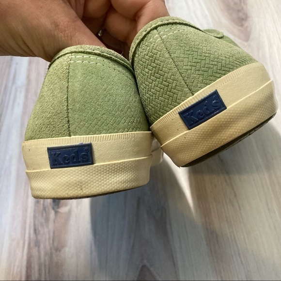 Keds textured Suede Green Sneakers size 8 1/2 - Picture 6 of 9